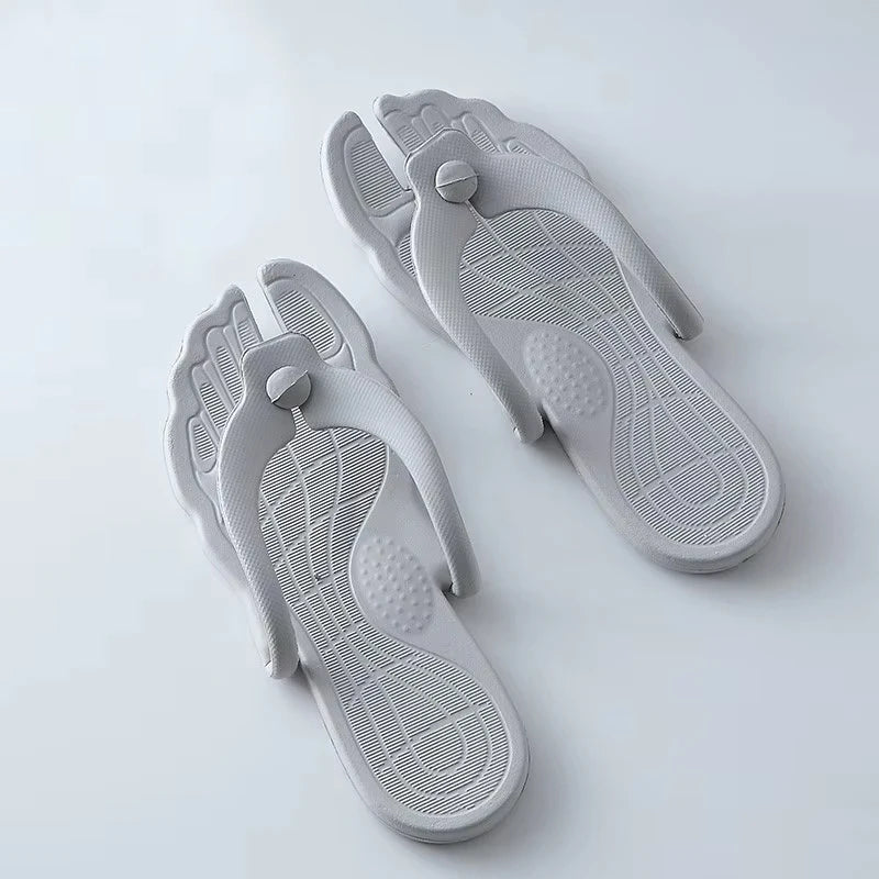 JPNTKY Foldable Flip Flops | Non-Slip Beach & Indoor Slides
