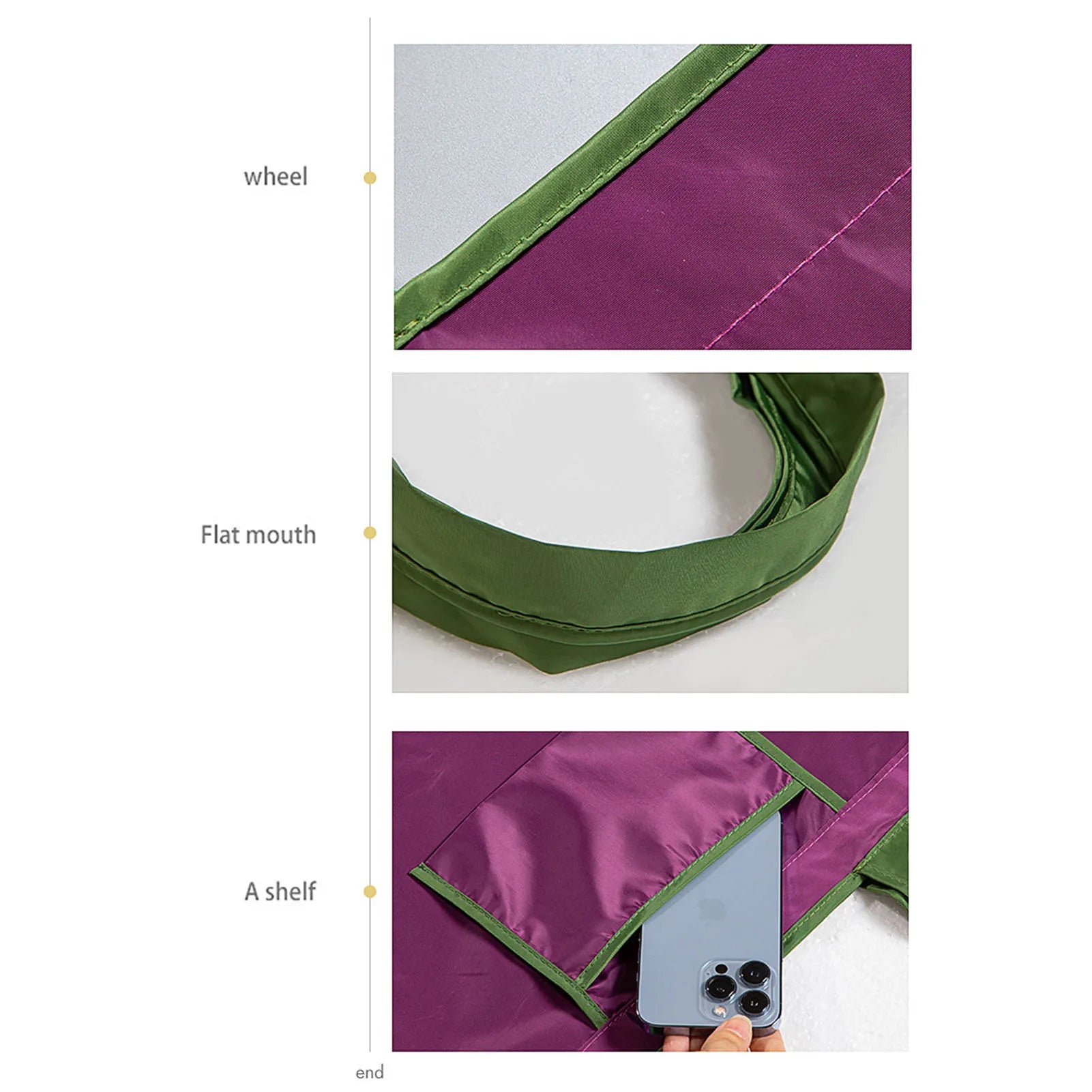 Portable Reusable Grocery Bags Eco-friendly Bags with Drawstring Closure for Trip or Shopping Fruit Holder Peaceful Pleasures Health and Wellness