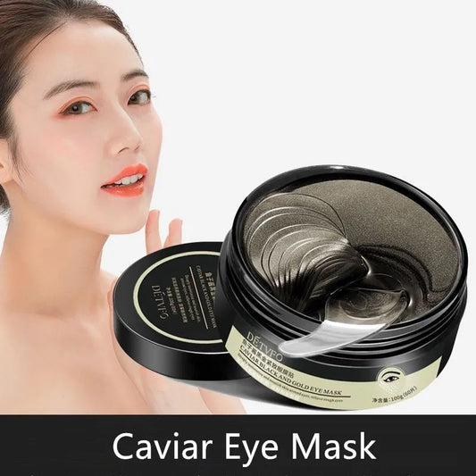 60pc Caviar Collagen Eye Patches – Dark Circles & Firming Gel Eye Gel Mask Peaceful Pleasures Health and Wellness