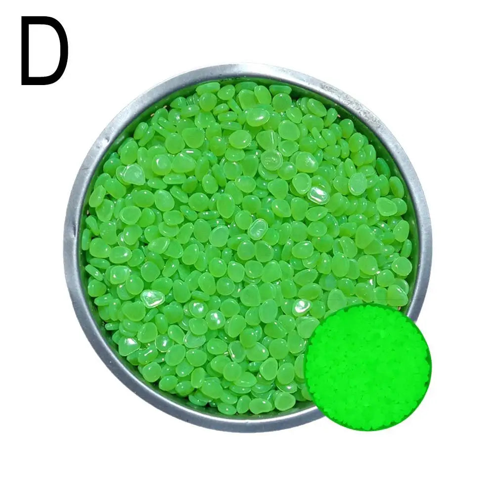 50Pcs Luminous Stones for Fish Tank and Lawn Decoration Peaceful Pleasures Health and Wellness D
