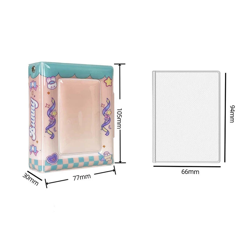 Mini Photo Card Album Book | PU Small Card Storage Binder