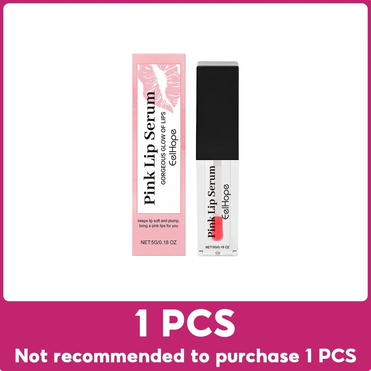 Eelhope Color Changing Lip Oil – Moisturizing Pink Lip Serum