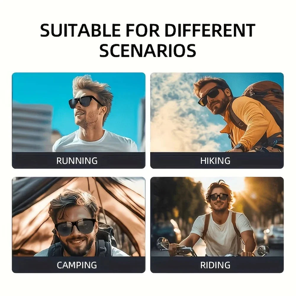 Smart Audio Glasses with Bluetooth Earbuds | Hands-Free