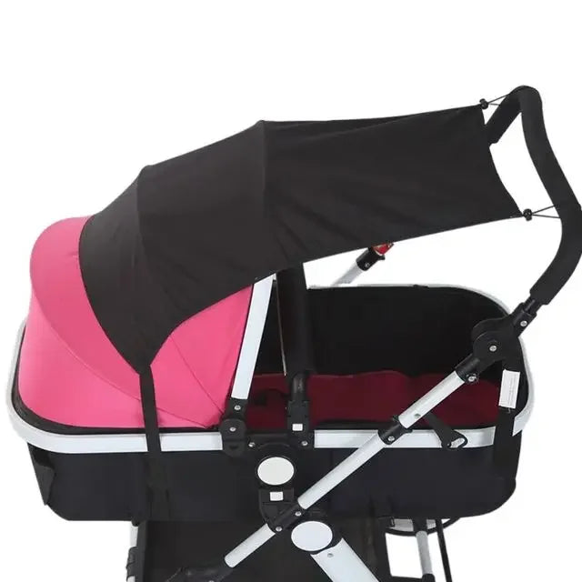 Baby Stroller Sun Shade UPF 50+ Canopy Cover & Mesh Window