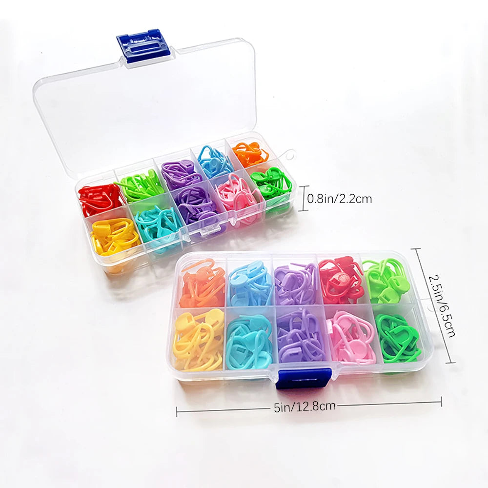 120 Colorful Marker Buckle Yarn Weaving Counting Handmade DIY Sweater