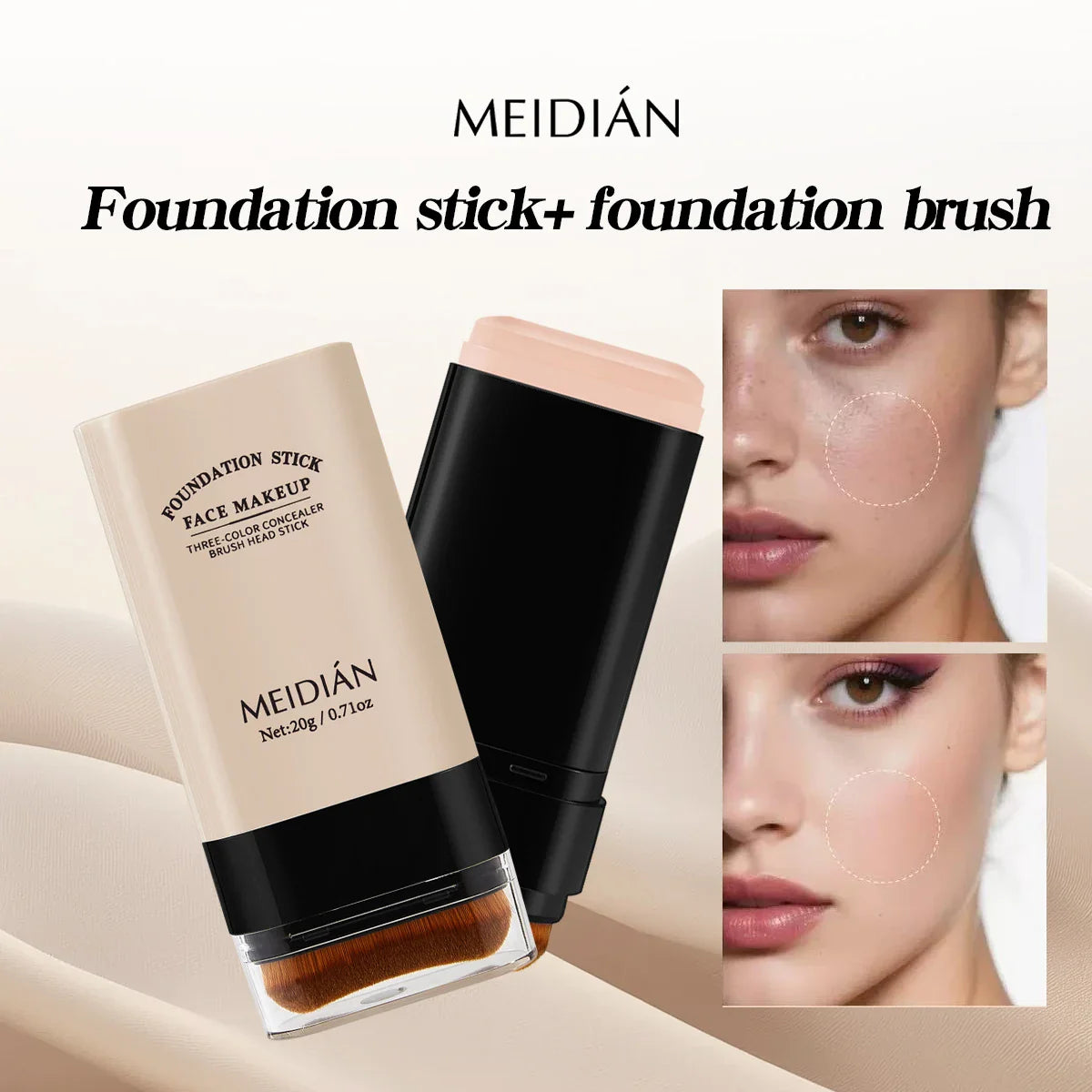 Moisturizing Foundation Stick – Lightweight Long-Lasting Makeup