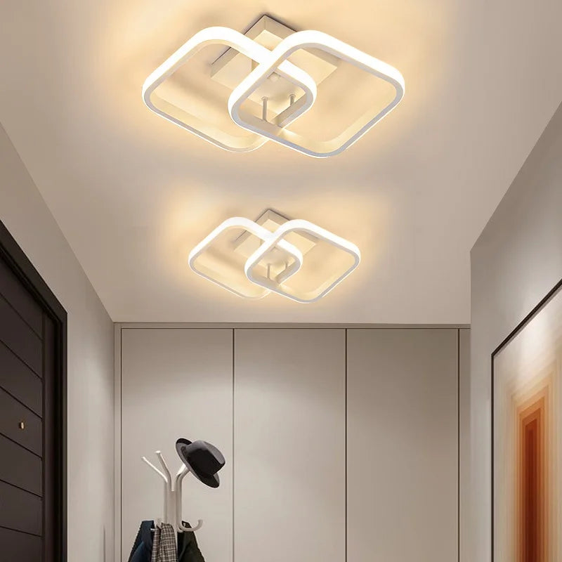 RUNTOIN Modern LED Geometric Ceiling Light | Kitchen Bedroom