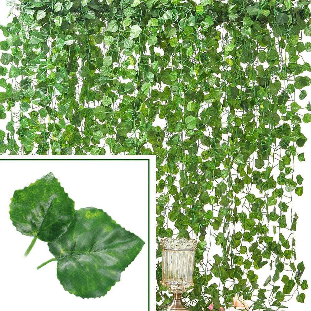 Artificial Ivy Vine Garland – Silk Hanging Leaves for Weddings