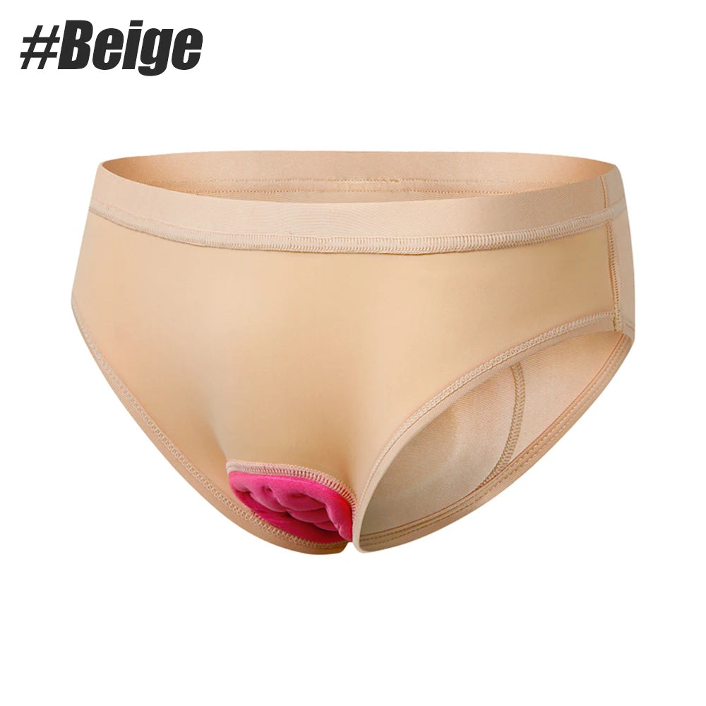 WEFITON 1PCS Women's 4D Gel Padded Cycling Underwear – Breathable, Anti-Chafing Bike Shorts for Mountain & Road Biking Peaceful Pleasures Health and Wellness Beige-1PCS M
