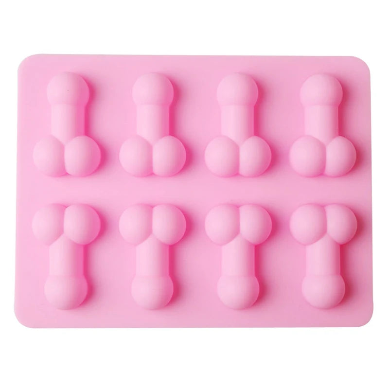 Novelty Fun Shape Silicone Ice Cube Tray & Mold – Bachelorette Party Ice Cubes, Soap, Chocolate & Candle Making
