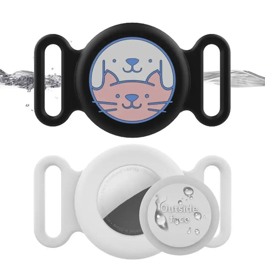 Silicone AirTag Pet Collar Case – Waterproof GPS Tracker Cover Pet Tracker Case Peaceful Pleasures Health and Wellness