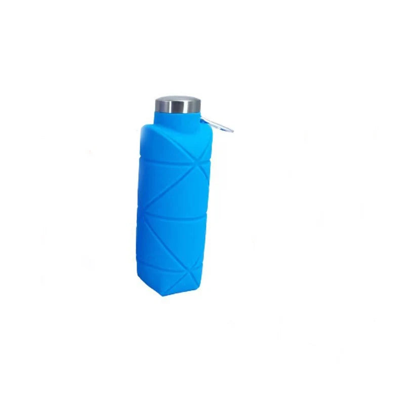 Foldable Diamond Silicone Water Bottle 700ml | Portable Sports