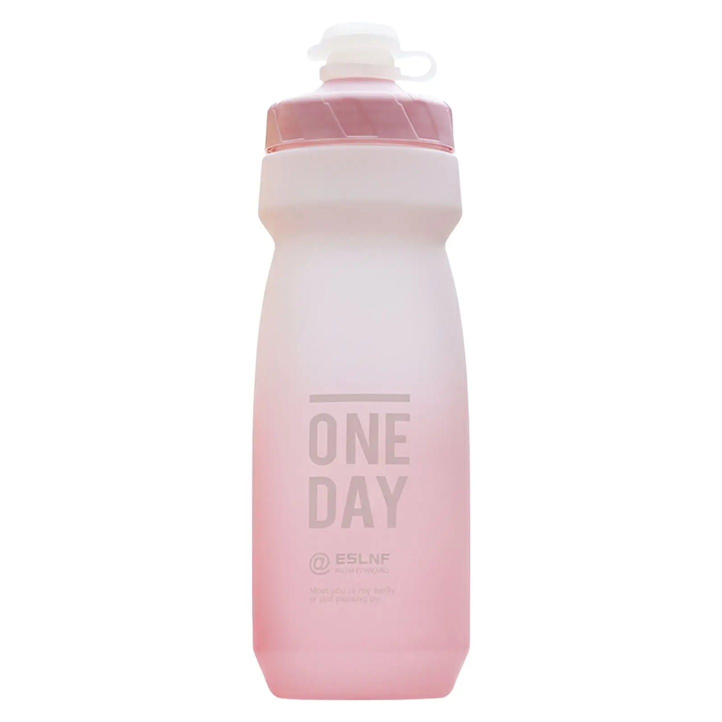 Bicycle Water Bottle Insulated 750ml Stainless Steel Leak Proof Design for Outdoor Cycling Peaceful Pleasures Health and Wellness 760ml gradient pink