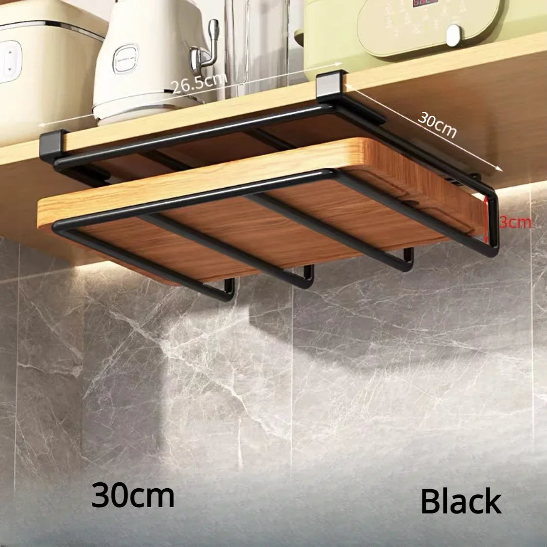 Kitchen Under Cabinet Basket Storage Shelf Cutting Board Rack Kitchen Closet Rack Under Desk Cabinet Office Bathroom Organizers Peaceful Pleasures Health and Wellness