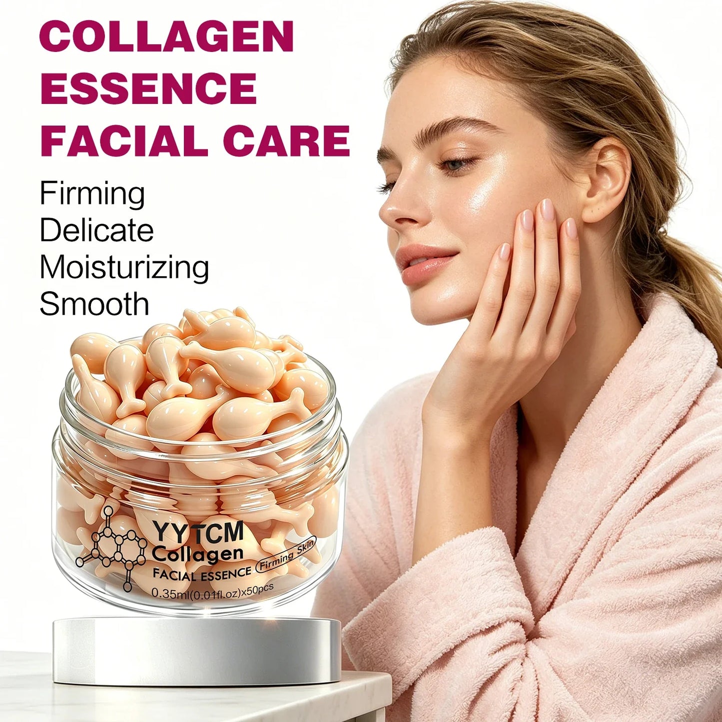 Collagen Capsule Serum – Firming, Moisturizing Face Essence