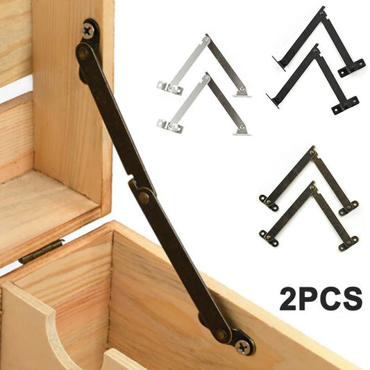 2pcs Antique Bronze Lid Support Hinges | Jewelry Box & Chest Decorative Box Hinges Oasis Select