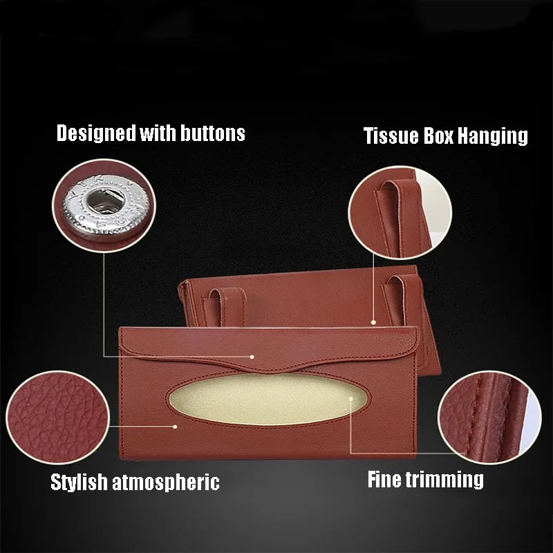 1 Piece Car hanging sunroof sunshade tissue box car tissue box car hanging tissue box creative auto supplies Peaceful Pleasures Health and Wellness