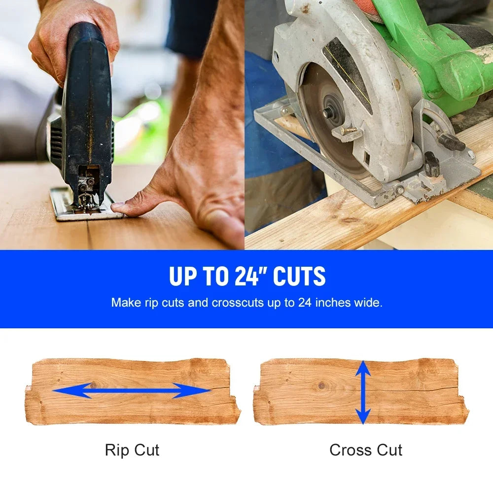 Rip-cut Circular Saw Guide Precision Edge Power Rip Fence Cordless