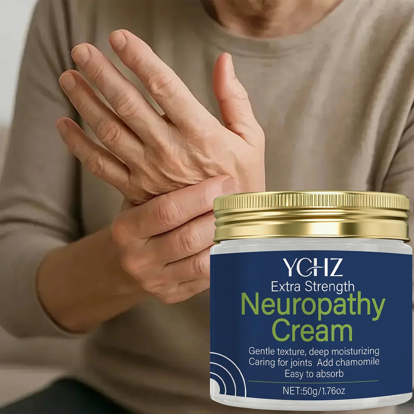 YCHZ Moisturizing Cream for Feet, Legs & Hands – Fragrance-Free