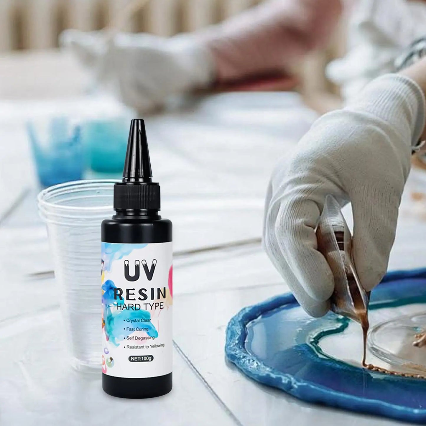 UV Resin Glue – Crystal Clear Fast-Curing Epoxy for Jewelry