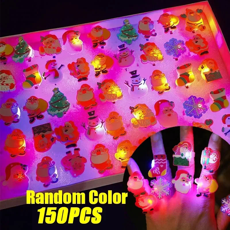 Halloween Glow Pumpkin Finger Rings – Bulk 50–200 Pcs Party Favors
