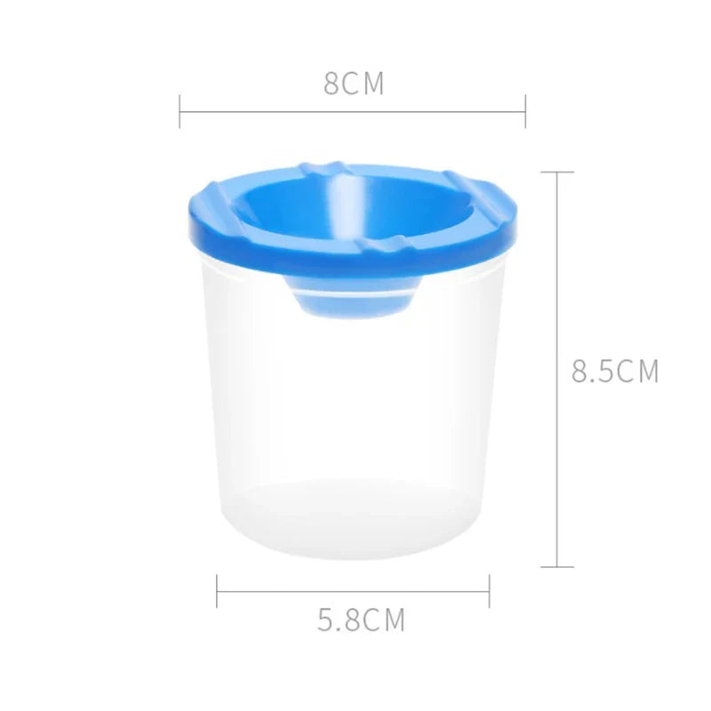 Watercolor Pen Washing Cup – Spill-Proof Plastic Brush Rinser