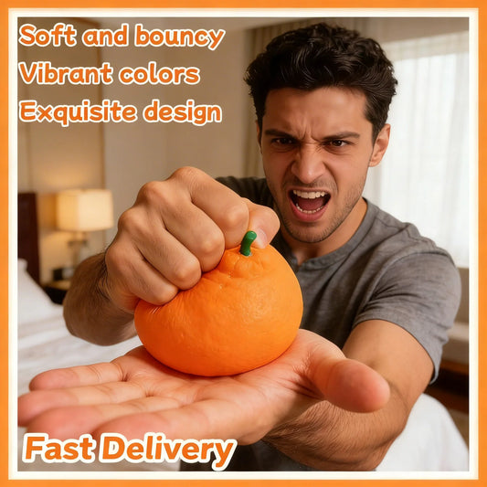 Orange Squeeze Fidget Toy – Squishy Sensory Desk Toy Sensory Fidget Toy Oasis Select