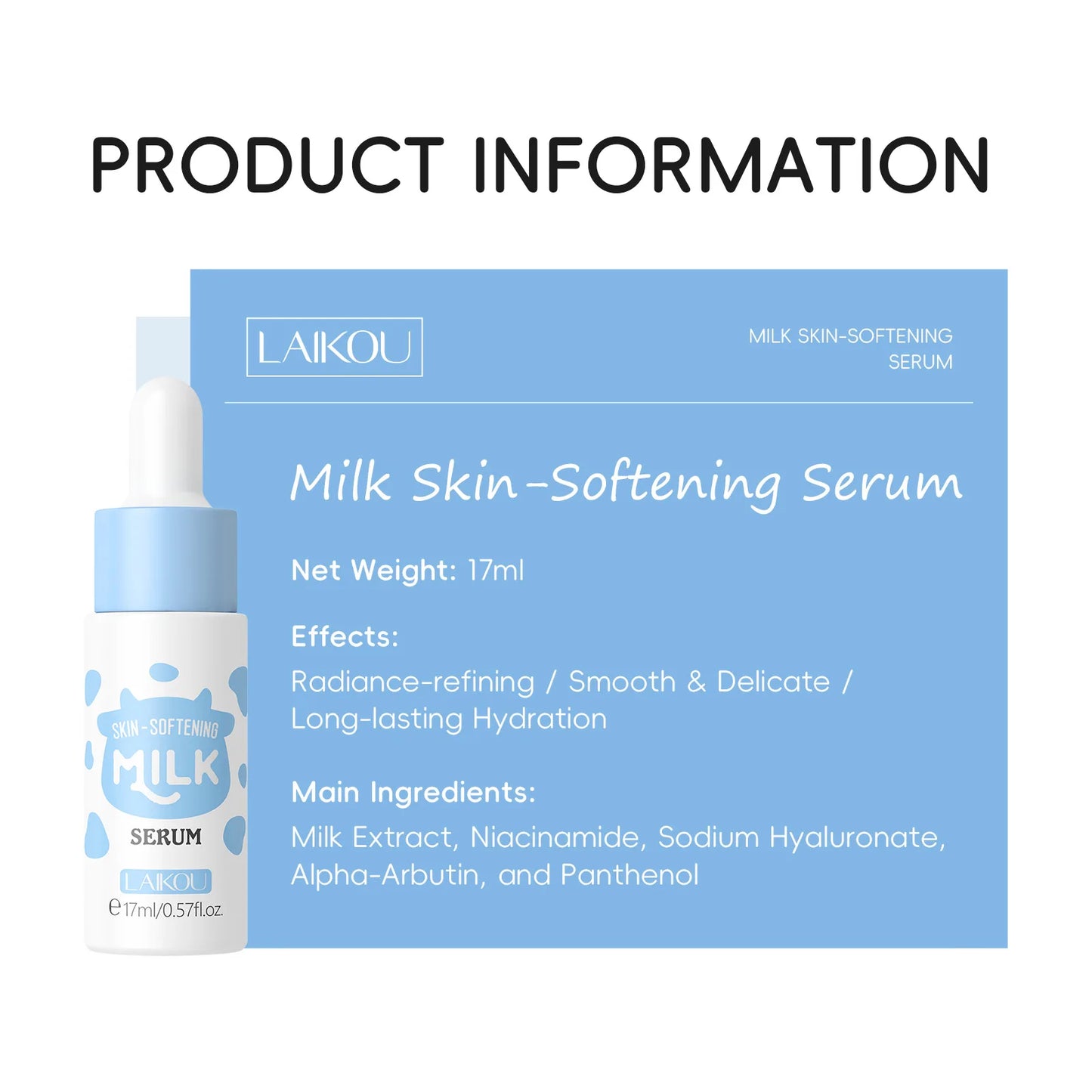 LAIKOU Milk Serum – Brightening, Pore Minimizing & Hydrating