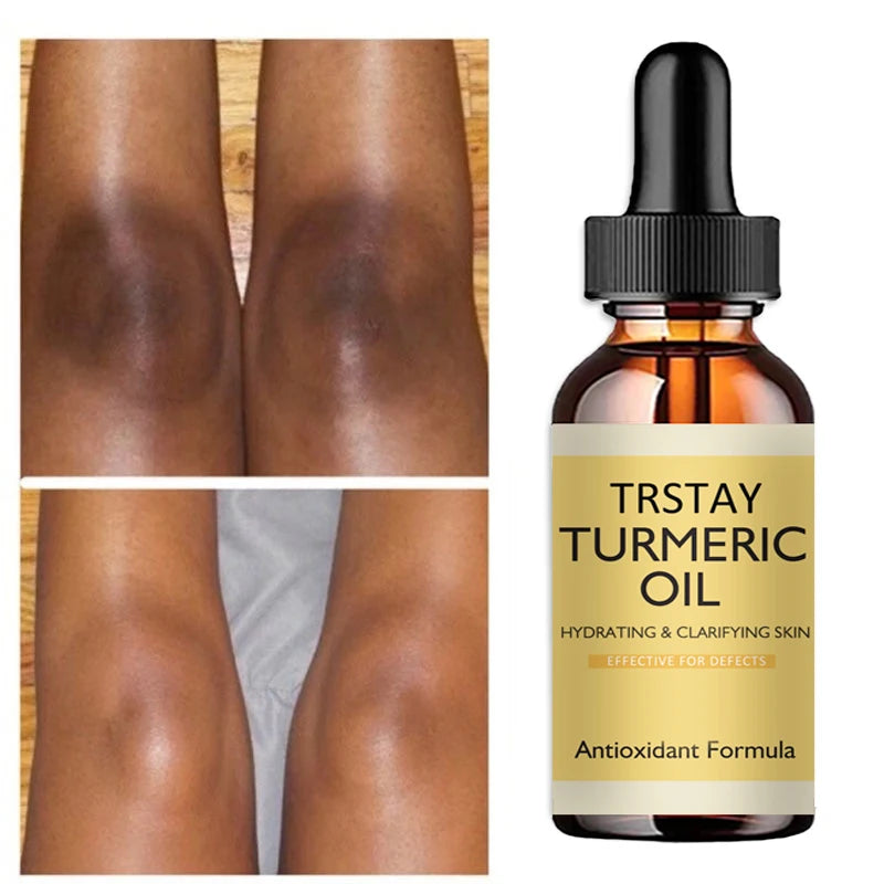 New Turmeric Oil Glow to Facial Lightening Serum For Black Brown Skin Leg Hand Body Whitening for Dark Skin beauty health Peaceful Pleasures Health and Wellness 15ml