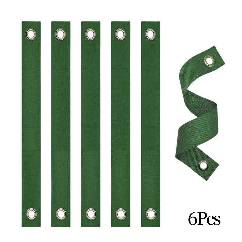 Green Tree Staking Straps for Saplings & Storm Protection Tree Staking Straps Peaceful Pleasures Health and Wellness 6 Pack