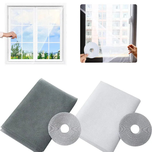Self-Adhesive Mosquito Window Screen – Hook & Loop Bug Mesh Window Mosquito Screen Peaceful Pleasures Health and Wellness
