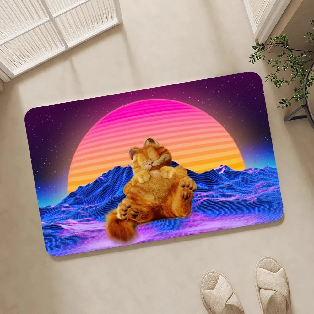 Garfield Cartoon Canvas Wall Art Print | Bedroom & Living Room