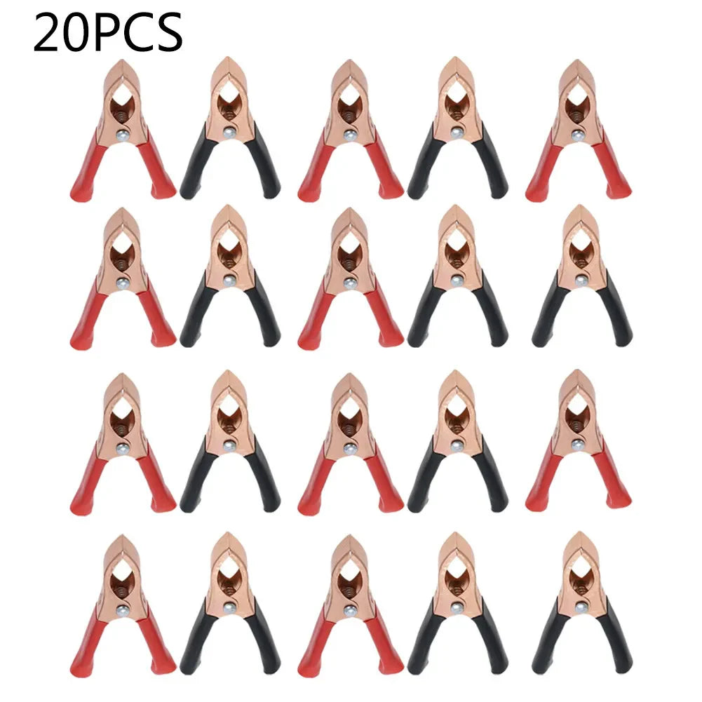 30A 70mm Alligator Clips – Battery & Test Lead Connectors 2/10/20pc