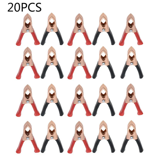 30A 70mm Alligator Clips – Battery & Test Lead Connectors 2/10/20pc Alligator Clip Connectors Oasis Select