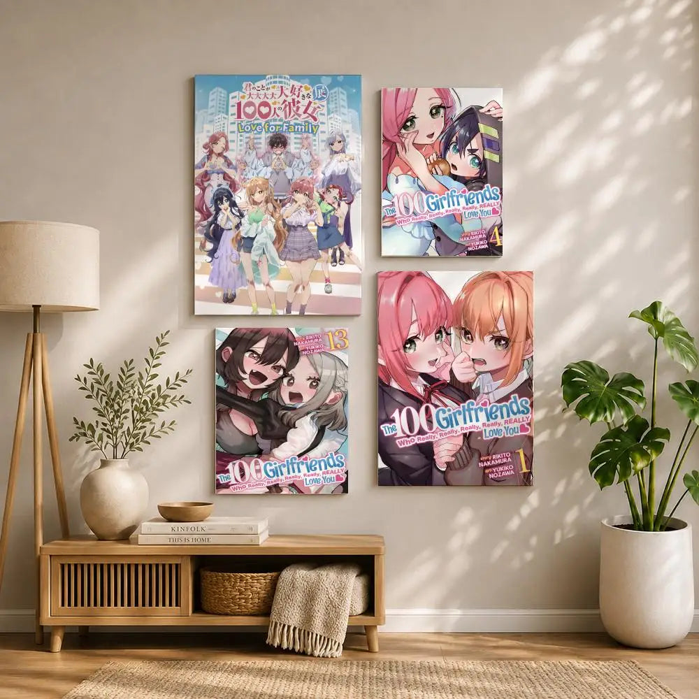 Anime Hyakkano HD Poster – Self-Adhesive Waterproof Wall Art Anime Wall Poster Peaceful Pleasures Health and Wellness