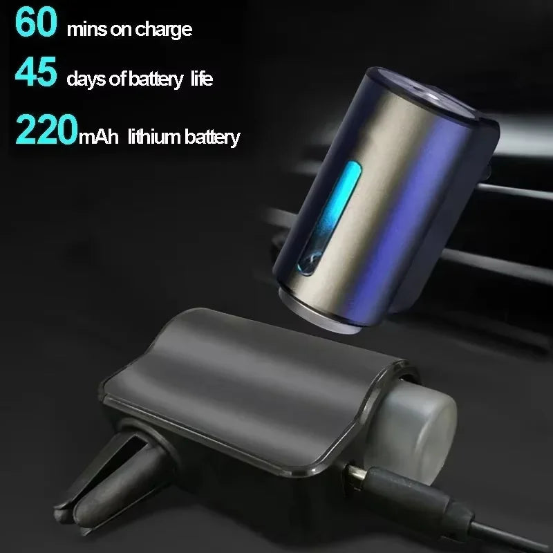Car Essential Oil Diffuser Electric Waterless Aroma Diffuser Scent Machine For Removing Odors Auto Interior Car Accessories Peaceful Pleasures Health and Wellness