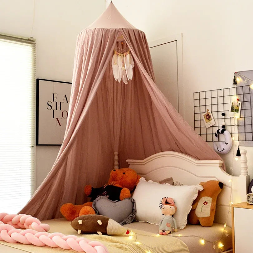 Kids Dome Bed Canopy Castle Play Tent & Mosquito Net