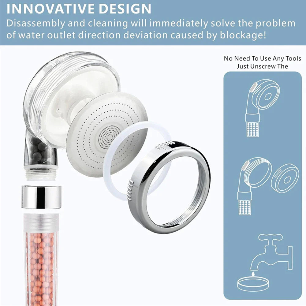 VILOYI Filtered Handheld Shower Head – High Pressure Water Saving