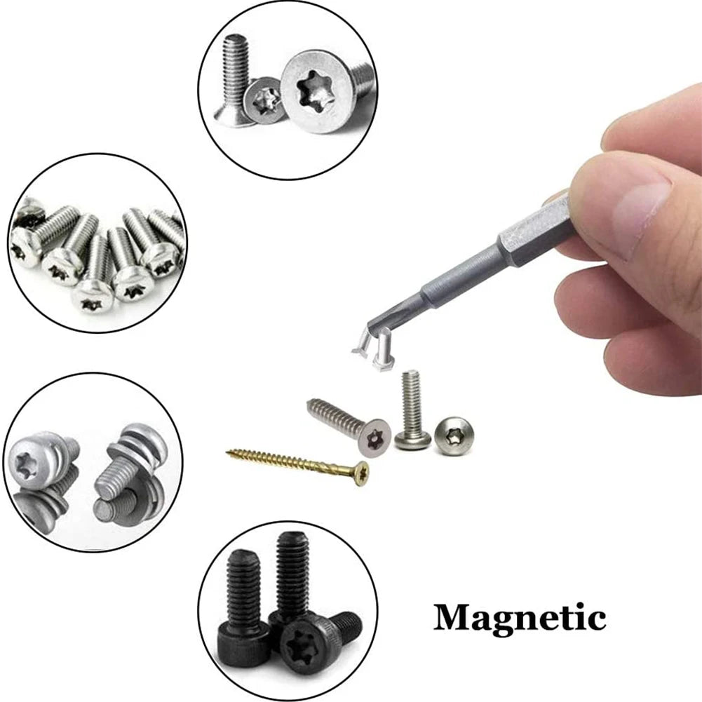 11-Pc Torx Security Bit Set T6–T40 | Magnetic 1/4" Hex Bits Peaceful Pleasures Health and Wellness