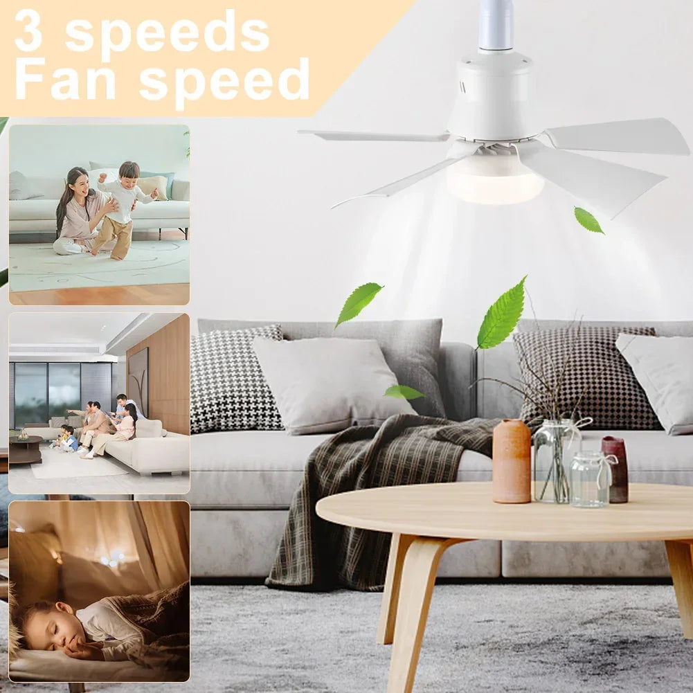 40W LED Ceiling Fan with Remote Control – E27 Socket Peaceful Pleasures Health and Wellness