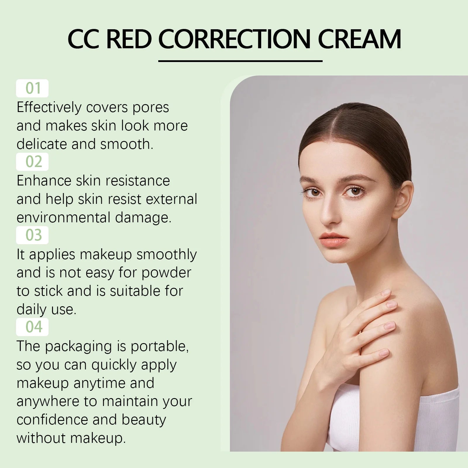 Cc Cream Foundation Brighten Skin Tone Even Skin Tone Natural Nude Makeup Hydrating Concealer Foundation Whitening Face Cosmetic Peaceful Pleasures Health and Wellness