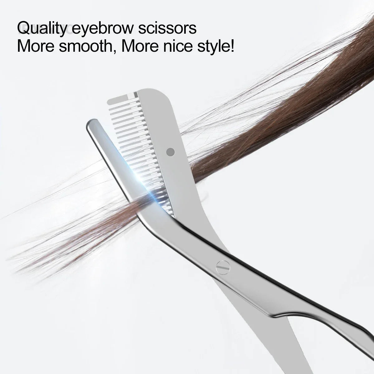 High Quality Stainless Steel Eyebrow Trimmer with Comb Brush Precision Hair Removal Shaver Scissors Eyebrows Shaping Makeup Tool Peaceful Pleasures Health and Wellness
