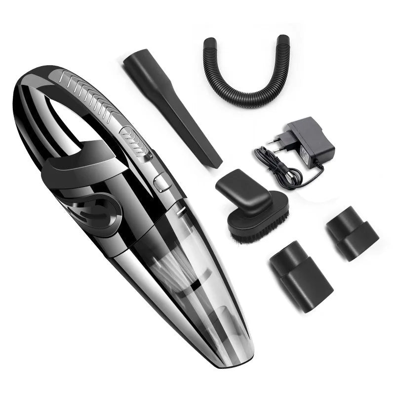 Cordless Wet & Dry Handheld Vacuum – 120W HEPA Car & Home