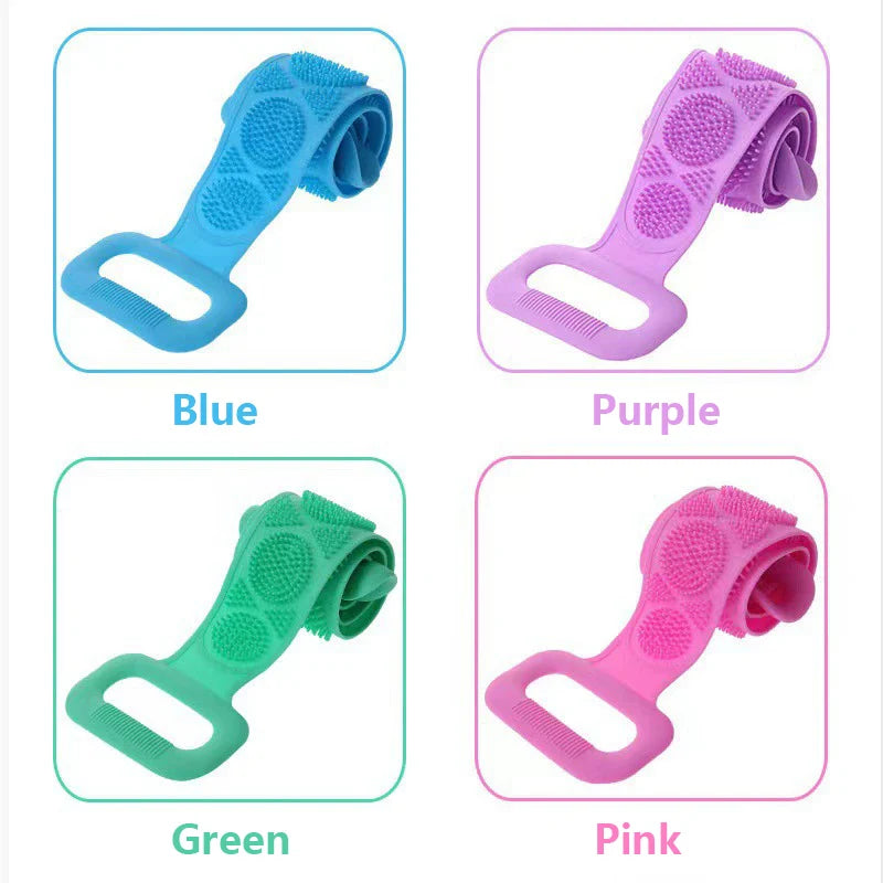 Silicone Back Scrubber – Double-Sided Exfoliating Bath Brush