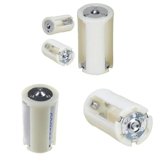 4-Pack AA to D Battery Adapter Converter Case | Translucent Battery Adapter Case Oasis Select Default Title