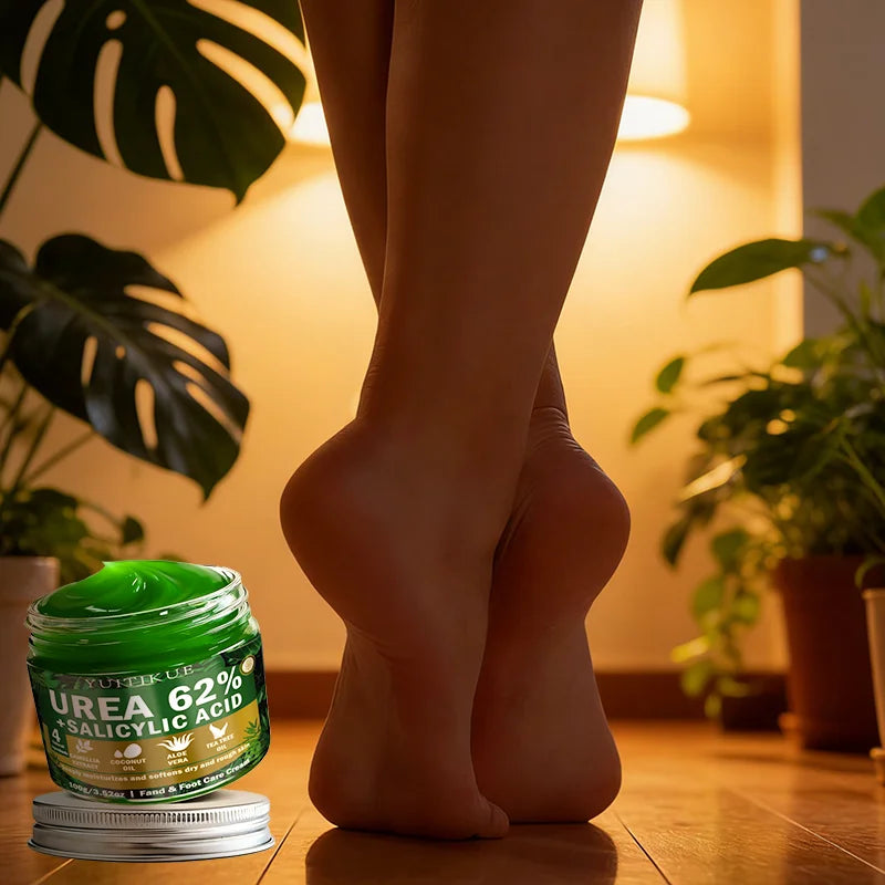 Yuitikue 62% Urea + Salicylic Acid Foot Cream, 100g Deep Moisturizing Cream for Dry & Rough Hand & Foot Care Peaceful Pleasures Health and Wellness