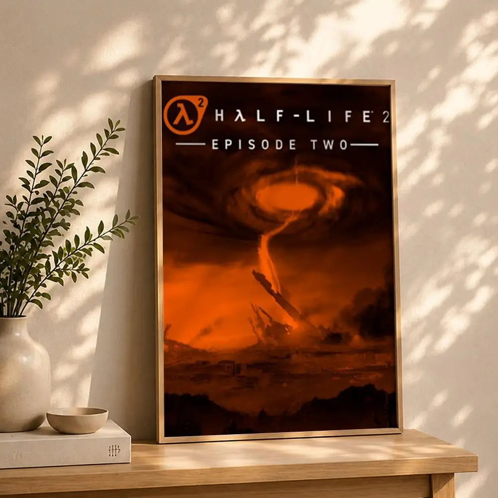 Half-Life 2 HD Self-Adhesive Waterproof Gaming Poster Wall Art Gaming Wall Poster Peaceful Pleasures Health and Wellness White11 21X30cmNoframe