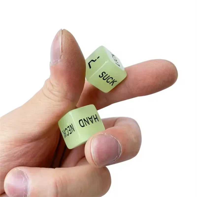 Glow in the Dark Dice 16mm – Acrylic Party Game Dice