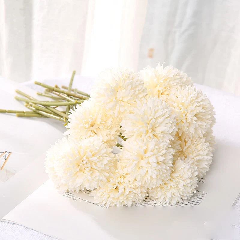 Silk Dandelion Flower Ball – Artificial Wedding Bouquet Decor