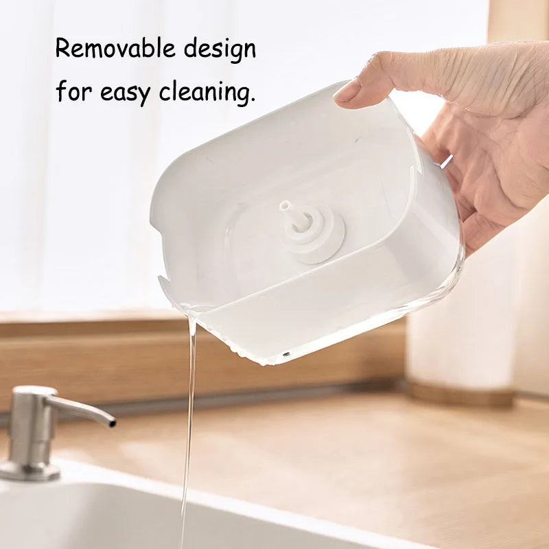 2-in-1 Dish Soap Dispenser & Sponge Holder – 300ml